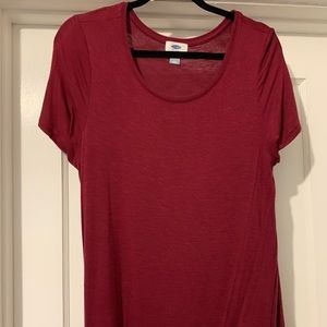 Maroon flowy shirt